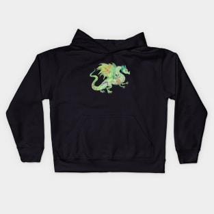 Enchanted Forest Dragon Pattern Kids Hoodie